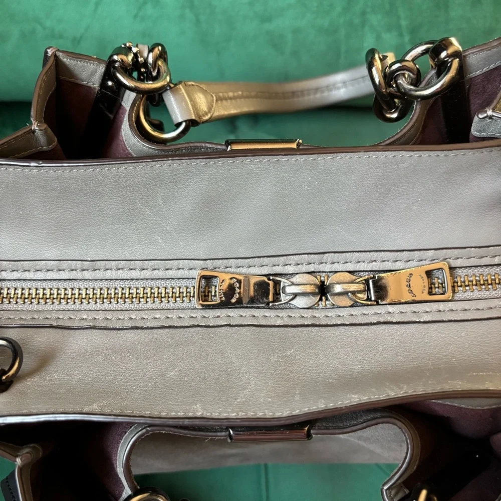 SOLD💖 Coach Dreamer 36 Suede Satchel - Picture 5 of 12